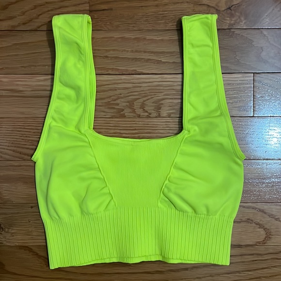 Free People Good Karma Square Neck Bra Margarita XS/S $48 - Picture 3 of 10